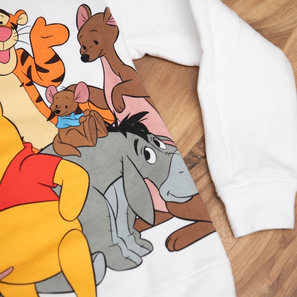 Winnie the Pooh DISNEY "Pooh and Pals" Pull Over sweatshirt NWOT Kids size 7/8 - Picture 3 of 6